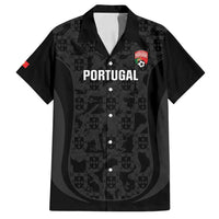 Custom Portugal Football Family Matching Puletasi and Hawaiian Shirt 2026 Come On Selecao das Quinas - Black - Wonder Print Shop