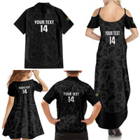 Custom Portugal Football Family Matching Summer Maxi Dress and Hawaiian Shirt 2026 Come On Selecao das Quinas - Black - Wonder Print Shop