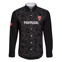 Custom Portugal Football Family Matching Tank Maxi Dress and Hawaiian Shirt 2026 Come On Selecao das Quinas - Black - Wonder Print Shop