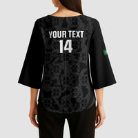 Custom Portugal Football Kimono Sleeve Blouse 2026 Come On Selecao das Quinas - Black - Wonder Print Shop