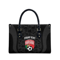 Custom Portugal Football Leather Bag 2026 Come On Selecao das Quinas - Black - Wonder Print Shop