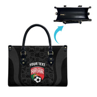 Custom Portugal Football Leather Bag 2026 Come On Selecao das Quinas - Black - Wonder Print Shop