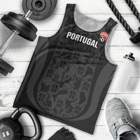 Custom Portugal Football Men Tank Top 2026 Come On Selecao das Quinas - Black - Wonder Print Shop