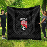 Custom Portugal Football Quilt 2026 Come On Selecao das Quinas - Black - Wonder Print Shop