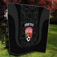 Custom Portugal Football Quilt 2026 Come On Selecao das Quinas - Black - Wonder Print Shop