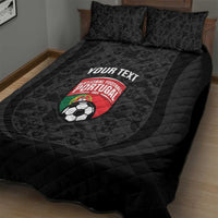 Custom Portugal Football Quilt Bed Set 2026 Come On Selecao das Quinas - Black - Wonder Print Shop