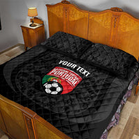 Custom Portugal Football Quilt Bed Set 2026 Come On Selecao das Quinas - Black - Wonder Print Shop