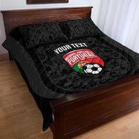 Custom Portugal Football Quilt Bed Set 2026 Come On Selecao das Quinas - Black - Wonder Print Shop