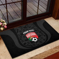 Custom Portugal Football Rubber Doormat 2026 Come On Selecao das Quinas - Black - Wonder Print Shop