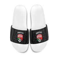 Custom Portugal Football Slide Sandals 2026 Come On Selecao das Quinas - Black - Wonder Print Shop