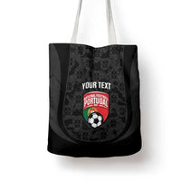 Custom Portugal Football Tote Bag 2026 Come On Selecao das Quinas - Black - undefined
