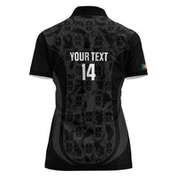 Custom Portugal Football Women Polo Shirt 2026 Come On Selecao das Quinas - Black - Wonder Print Shop