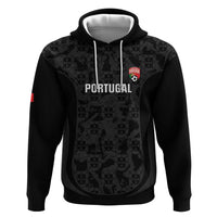 Custom Portugal Football Zip Hoodie 2026 Come On Selecao das Quinas - Black - Wonder Print Shop