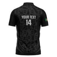 Custom Portugal Football Zipper Polo Shirt 2026 Come On Selecao das Quinas - Black - Wonder Print Shop