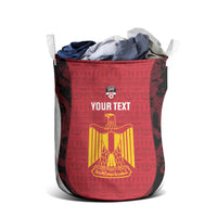 Custom Egypt Football Laundry Basket 2026 Go Pharaohs Ancient Egyptian Pattern - Wonder Print Shop