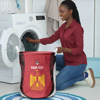 Custom Egypt Football Laundry Basket 2026 Go Pharaohs Ancient Egyptian Pattern - Wonder Print Shop