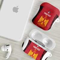 Custom Egypt Football AirPods Case 2026 Go Pharaohs Ancient Egyptian Pattern - Wonder Print Shop