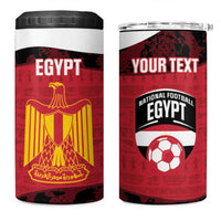 Custom Egypt Football 4 in 1 Can Cooler Tumbler 2026 Go Pharaohs Ancient Egyptian Pattern - Wonder Print Shop