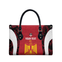 Custom Egypt Football Leather Bag 2026 Go Pharaohs Ancient Egyptian Pattern - Wonder Print Shop