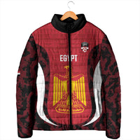 Custom Egypt Football Padded Jacket 2026 Go Pharaohs Ancient Egyptian Pattern - Wonder Print Shop