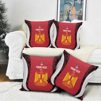 Custom Egypt Football Pillow Cover 2026 Go Pharaohs Ancient Egyptian Pattern - Wonder Print Shop