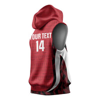 Custom Egypt Football Sleeveless Hoodie 2026 Go Pharaohs Ancient Egyptian Pattern - Wonder Print Shop