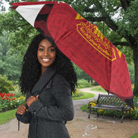 Custom Egypt Football Umbrella 2026 Go Pharaohs Ancient Egyptian Pattern - Wonder Print Shop