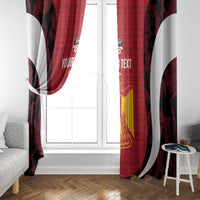 Custom Egypt Football Window Curtain 2026 Go Pharaohs Ancient Egyptian Pattern - Wonder Print Shop