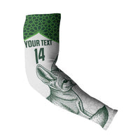 Custom Algeria Football Arm Sleeves 2026 Go Greens Fennec With Islamic Pattern - Wonder Print Shop