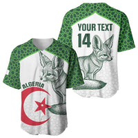 Custom Algeria Football Baseball Jersey 2026 Go Greens Fennec With Islamic Pattern LT14