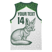 Custom Algeria Football Basketball Jersey 2026 Go Greens Fennec With Islamic Pattern - Wonder Print Shop