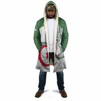 Custom Algeria Football Cloak 2026 Go Greens Fennec With Islamic Pattern - Wonder Print Shop