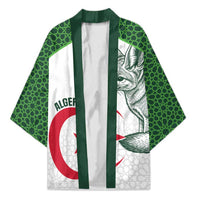 Custom Algeria Football Kimono 2026 Go Greens Fennec With Islamic Pattern - Wonder Print Shop