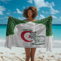 Custom Algeria Football Sarong 2026 Go Greens Fennec With Islamic Pattern - Wonder Print Shop