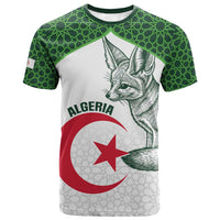 Custom Algeria Football T shirt 2026 Go Greens Fennec With Islamic Pattern LT14