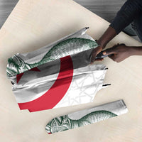 Custom Algeria Football Umbrella 2026 Go Greens Fennec With Islamic Pattern - Wonder Print Shop