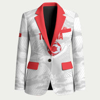 Custom Tunisia Football Blazer 2026 Eagles of Carthage White Grunge - Wonder Print Shop