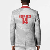 Custom Tunisia Football Blazer 2026 Eagles of Carthage White Grunge - Wonder Print Shop