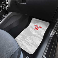 Custom Tunisia Football Car Mats 2026 Eagles of Carthage White Grunge - Wonder Print Shop