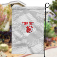 Custom Tunisia Football Garden Flag 2026 Eagles of Carthage White Grunge - Wonder Print Shop
