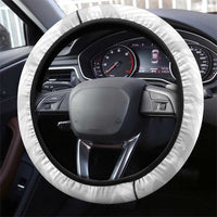 Tunisia Football Steering Wheel Cover 2026 Eagles of Carthage White Grunge - Wonder Print Shop