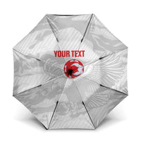 Custom Tunisia Football Umbrella 2026 Eagles of Carthage White Grunge - Wonder Print Shop