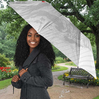 Custom Tunisia Football Umbrella 2026 Eagles of Carthage White Grunge - Wonder Print Shop