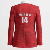 Custom Tunisia Football Blazer 2026 Eagles of Carthage Red Grunge - Wonder Print Shop