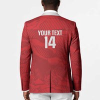 Custom Tunisia Football Blazer 2026 Eagles of Carthage Red Grunge - Wonder Print Shop