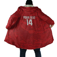 Custom Tunisia Football Cloak 2026 Eagles of Carthage Red Grunge - Wonder Print Shop