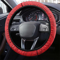 Tunisia Football Steering Wheel Cover 2026 Eagles of Carthage Red Grunge - Wonder Print Shop