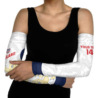 Custom England 2026 Football Arm Sleeves Go Three Lions Grunge Style - Wonder Print Shop