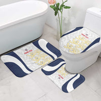 Custom England 2026 Football Bathroom Set Go Three Lions Grunge Style - Wonder Print Shop