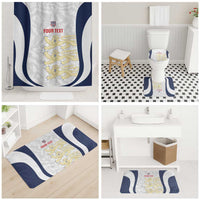 Custom England 2026 Football Bathroom Set Go Three Lions Grunge Style - Wonder Print Shop